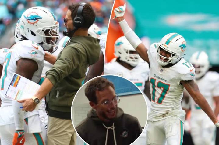 Mike McDaniel gives expletive-filled speech after Dolphins' upset win