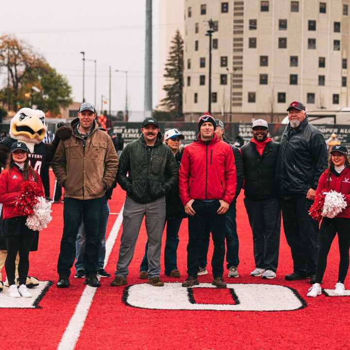 Eastern Washington University honors local firefighters at football game
