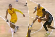 Maryland player throws shoe during steal attempt in viral men's college basketball moment