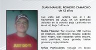 Se solicita ayuda para localizar a Juan Manuel Romero Camacho