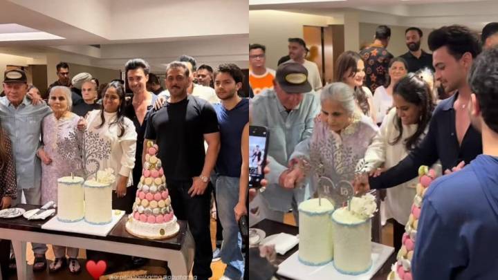 Salman Khan Joins Family, Salim Khan Holds Salma Khan's Hand In Wedding Anniversary Photos
