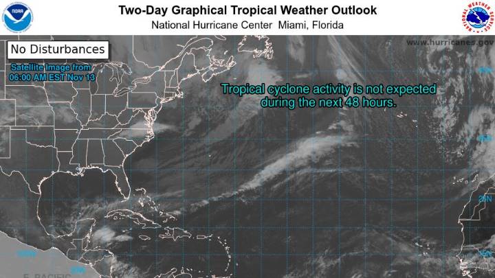Hurricane Center watches rough seas, rainstorms as season nears end