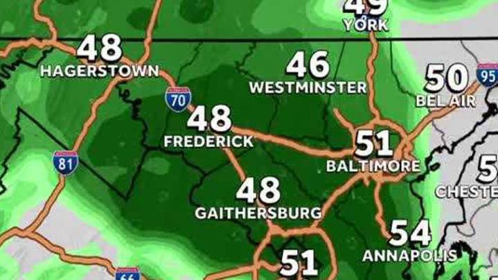 Weather: Warmer temps but rain in forecast for Maryland