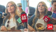 Cathy Barriga llegó con galletas de corazón a votar en Maipú: no pudo entregarlas
