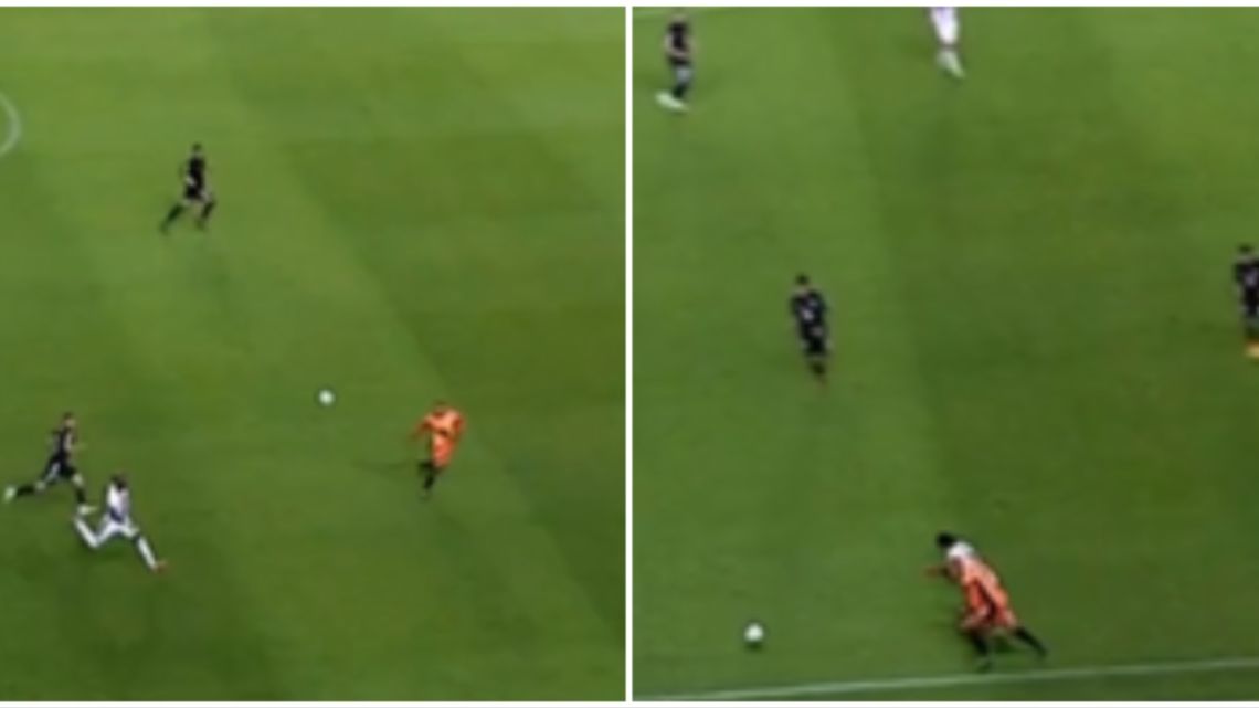 Nueva perlita de Ignacio Arce: el arquero salió hasta mitad de cancha y protagonizó una loca jugada que se viralizó en redes sociales