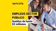 Ofertas laborales en el sector público que no requieren experiencia previa: Estos cargos pagan sueldos de hasta $2 millones