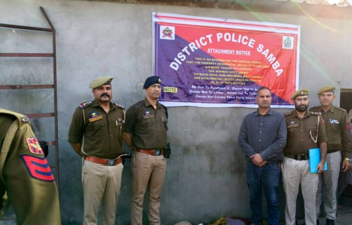 Jammu: Drug Peddler’s Property Worth Rs 53 Lakh Attached In Samba, Rs 16 Lakh Cash Recovered