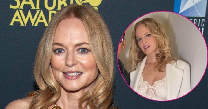 Heather Graham Flaunts Her Assets in White Lace Dress During Night Out: Photos