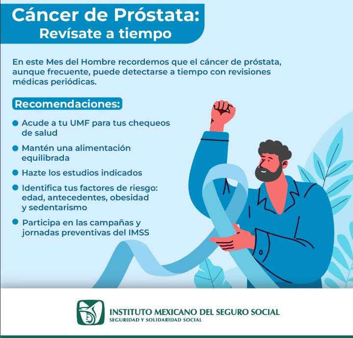 Invita IMSS Hidalgo a fortalecer detección temprana de cáncer de próstata