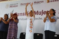 Próxima semana inicia pago a mujeres de 60, 61 y 62 años de la pensión mujeres bienestar: presidenta Claudia Sheinbaum en Palizada, Campeche.