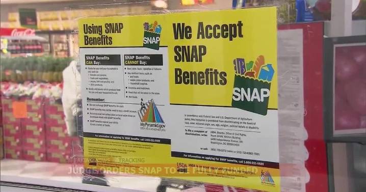 The Latest: Federal judge orders Trump administration to fully fund SNAP benefits in November