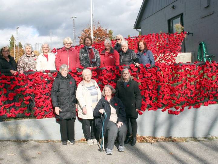 New poppy blankets unveiled at Grand Bend legion