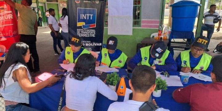 INTT anuncia operativos de trámites vehiculares en cinco estados del país