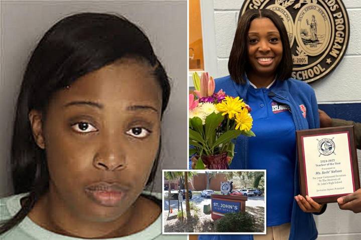'Teacher of the Year' placed on leave after allegedly trying to mow down baby daddy in Walmart parking lot
