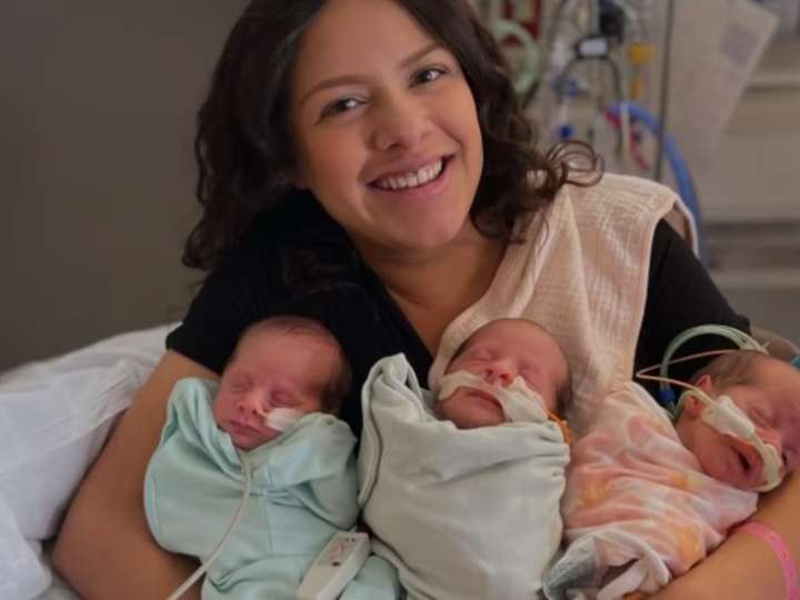 Así son las trigemelas idénticas que nacieron en California