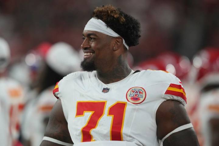 Chiefs LT Josh Simmons speaks for the first time since return