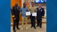 Two Good Samaritans honored for rescuing family trapped under fallen tree in Bowie