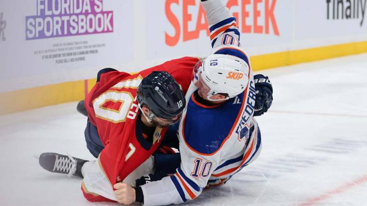 Chaos erupts early in Oilers-Panthers’ NHL Stanley Cup Final rematch