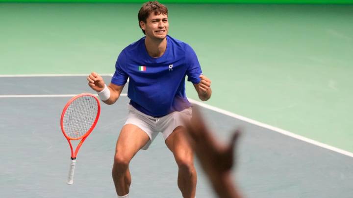 Italy’s Flavio Cobolli wins marathon tie-break to take his side into final