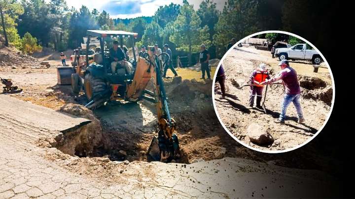 Socavón en San Dimas limitó la movilidad de habitantes