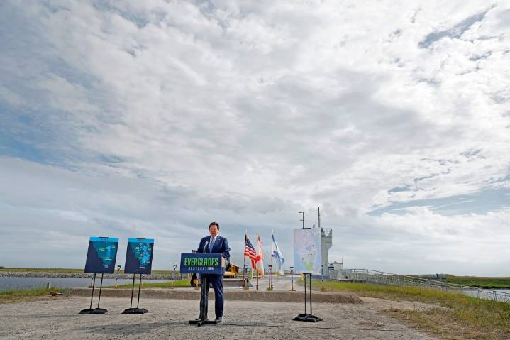 ‘Huge’ pump station marks Everglades restoration progress