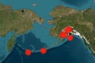 Alaska Earthquakes: Map shows series of tremors across coastline