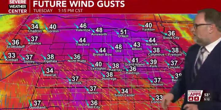 Wicked winds Tuesday will usher in colder air that could support some snow later this week