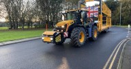 More than 90 tractors had set off from Ipswich for protest