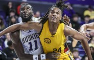 Photos: Huskies win against Golden Lions in men’s basketball opener, 94