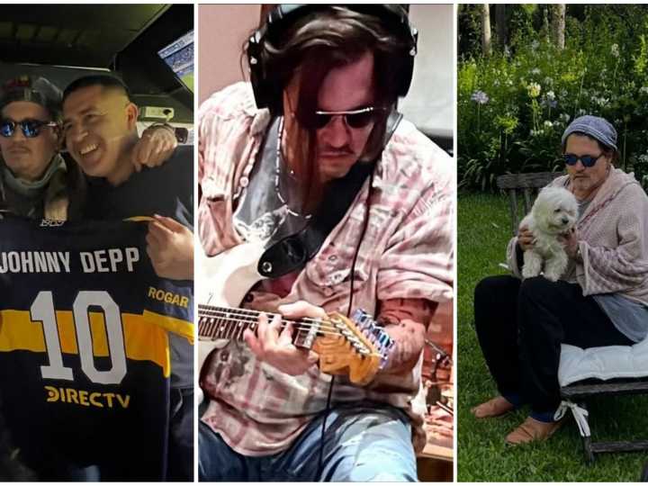 El álbum íntimo de fotos que compartió Vero Lozano de los días de Johnny Depp en Argentina