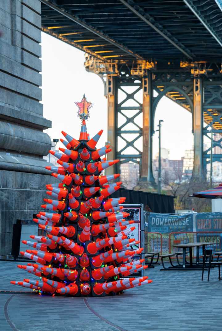 DUMBO Transforms into a Holiday Wonderland with Light Projections, Skating And Markets