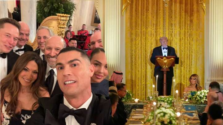 Cristiano Ronaldo destaca en cena diplomática en la Casa Blanca