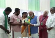 PM Modi arrives in Coimbatore, holds roadshow
