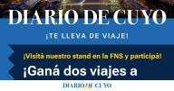 Acercate al stand de DIARIO DE CUYO y participá del sorteo por dos viajes a Buenos Aires para vos y un acompañante