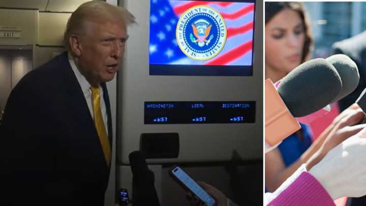 La polémica respuesta de Donald Trump a una reportera que preguntó sobre los archivos de Jeffrey Epstein: 'Silencio, cerdito'