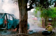 Incendian camioneta tras agresión en Múzquiz; FGE investiga