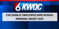 Explosion at unoccupied home in rural Morrison, sheriff says