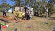 Rubbish truck driver injured in Baskerville crash, with pleas for upgrades to road that has caught out victims before
