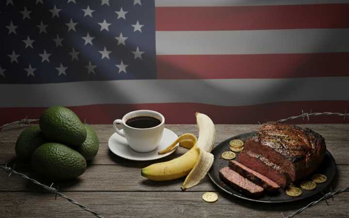 Trump retira aranceles al café, plátano, carne de res...