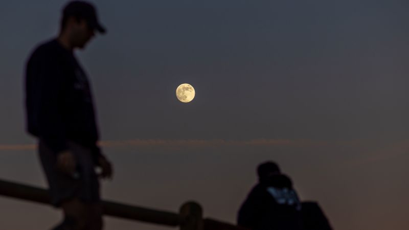 How to see a supermoon and meteors in the night sky this week