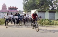 Odisha SP cycles through town to raise cybercrime awareness