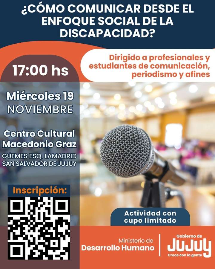 Invitan al encuentro «Cómo comunicar desde el enfoque social de la discapacidad»