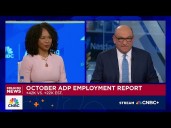 Private payrolls rose 42,000 in October, more than expected and countering labor market fears: ADP