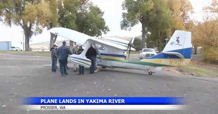 Plane lands in Yakima River, Prosser Police find no issues