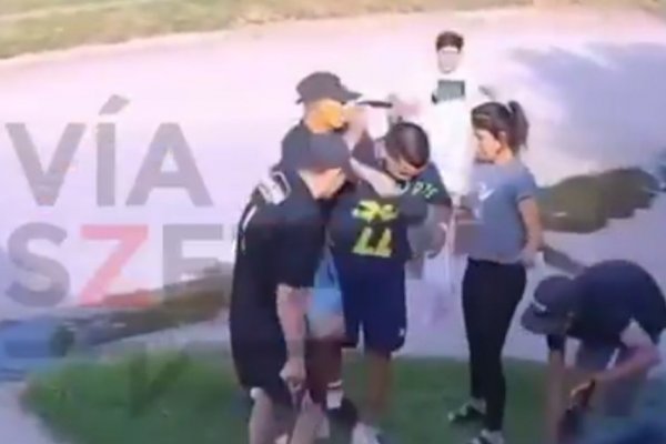 Tremendo ataque piraña en Córdoba que quedó registrado en una cámara de seguridad