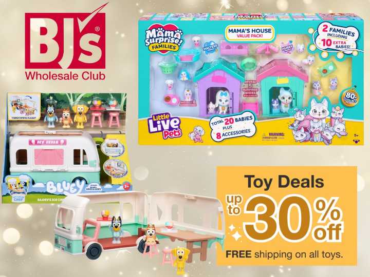 BJ’s unreal Christmas sale - up to 30% off toys with exclusive Disney items & free shipping