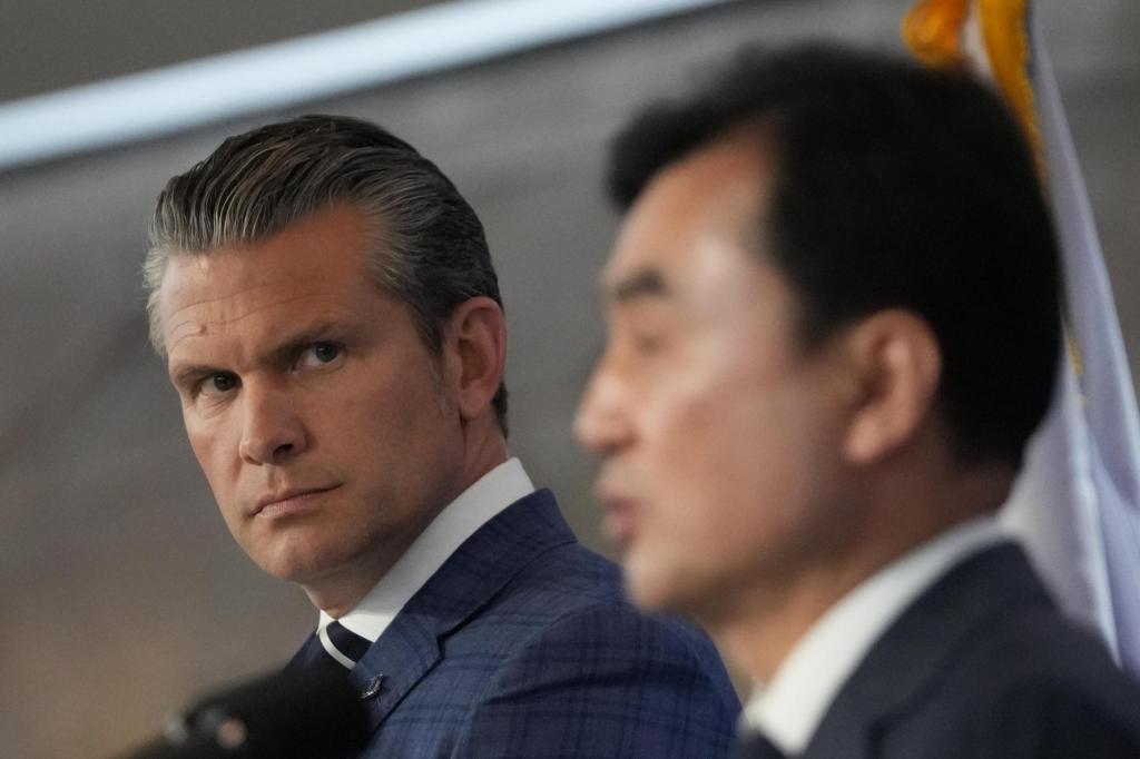 Hegseth praises South Korea’s plans to raise its military spending and boost defense capabilities