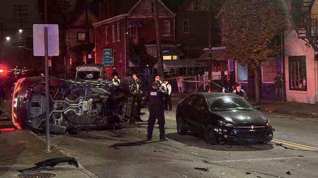 Wilkinsburg multi-vehicle crash injures 5 on Penn Avenue