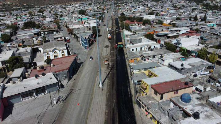 Saltillo: Repavimentación del bulevar Francisco I. Madero registra un 50% de avance