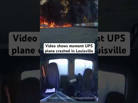 Video shows moment UPS plane crashed in Louisville